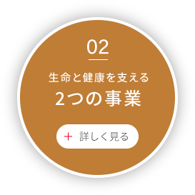 生命と健康を支える2つの事業