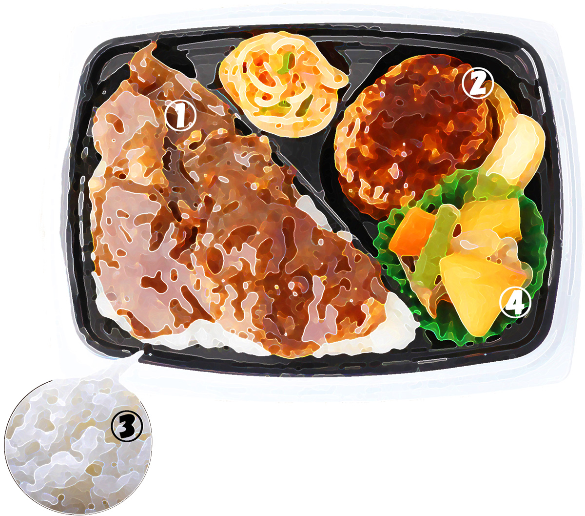 牛カルビスタミナ弁当