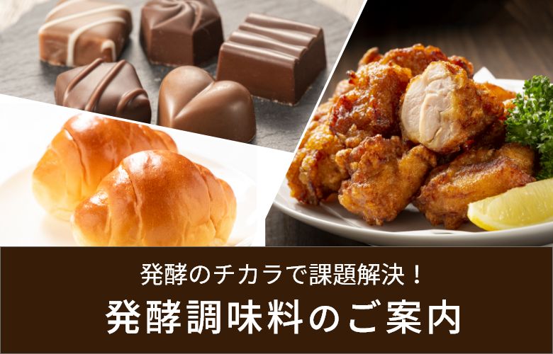 発酵のチカラで課題解決！発酵調味料のご案内