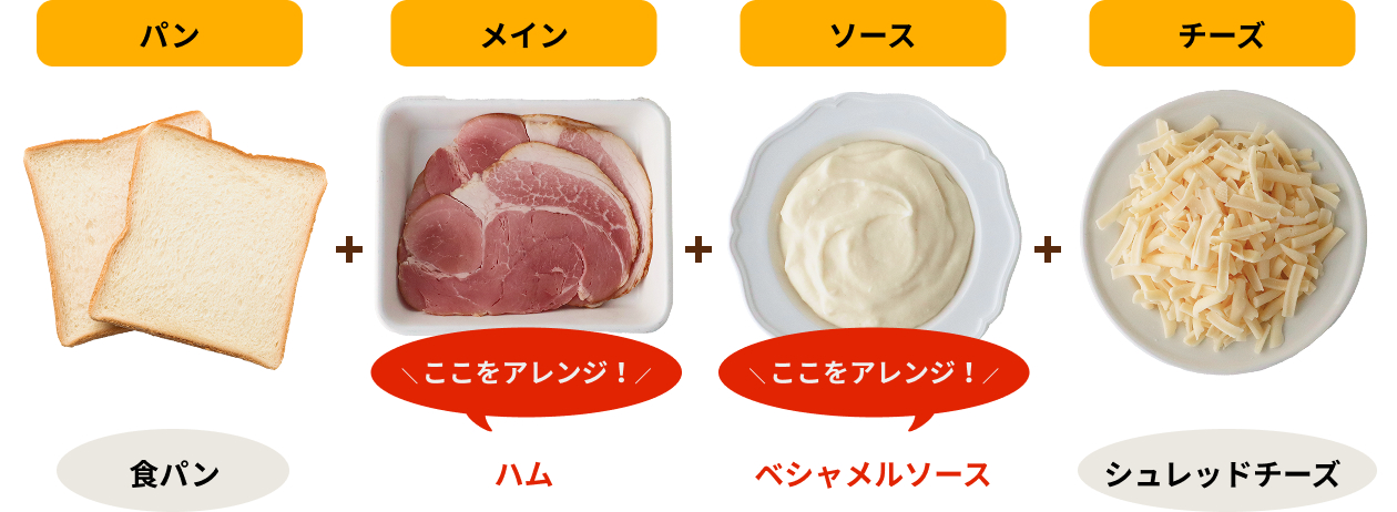 基本のクロックムッシュレシピ