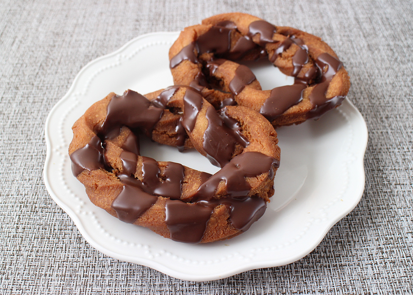 チョコがけドーナツのレシピ画像