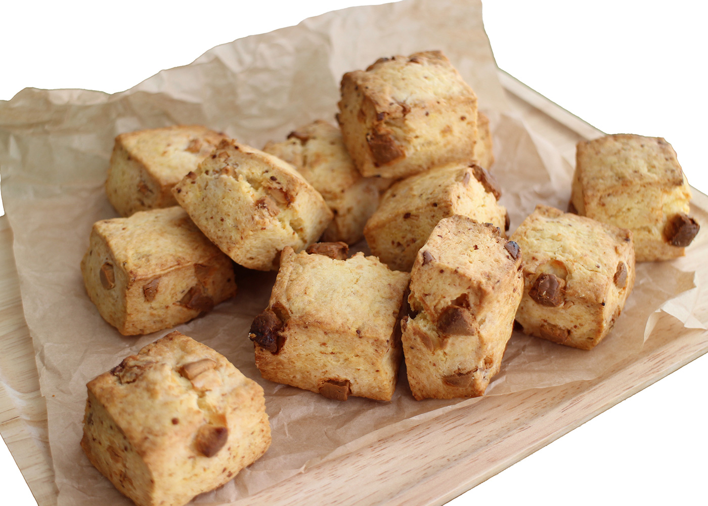 ホワイトチョコスコーン（とうもろこし風味）のレシピ画像