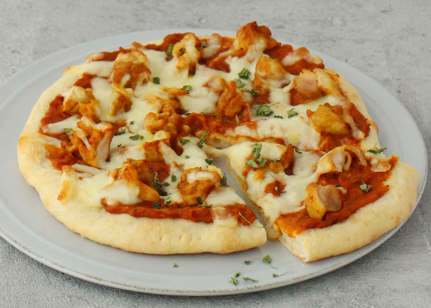 バターチキンカレーピザ