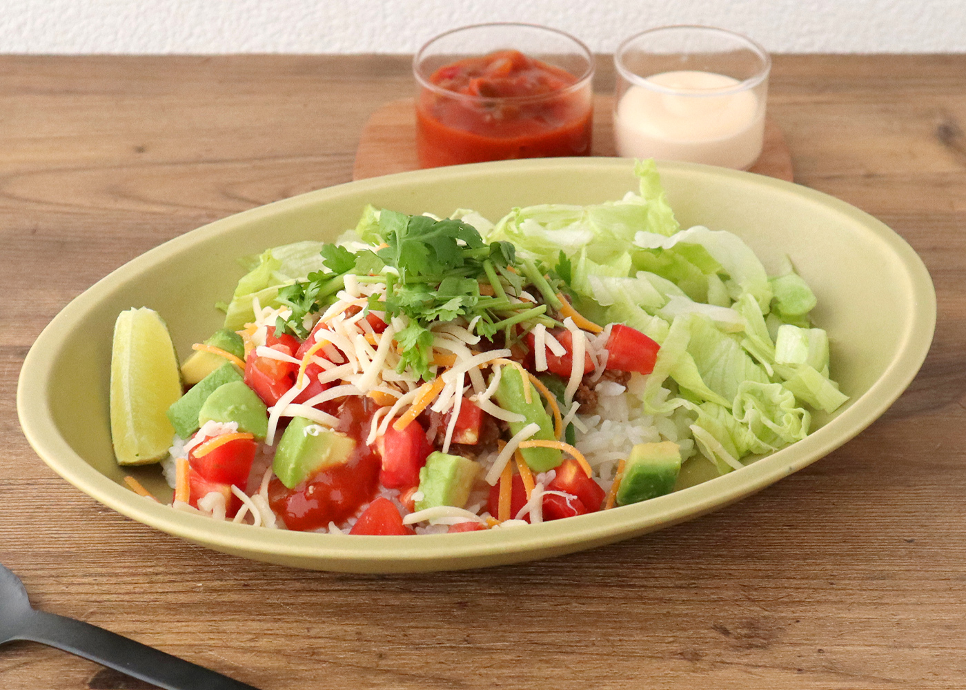 タコスサンドイッチのレシピ画像